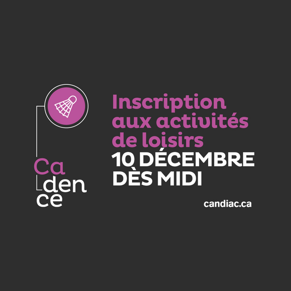 Inscription aux activités de loisir